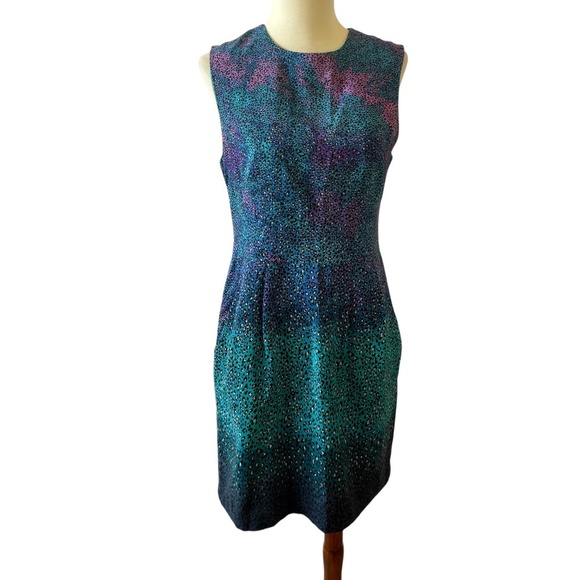 NANETTE LEPORE DRESS 100% SILK SHEATH LINED SUMMER PARTY POCKETS WEDDING GUEST 6 - Picture 2 of 10